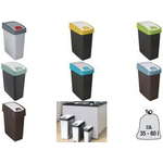 keeeper Abfallbehälter "magne", 25 Liter, nordic-green kompakter Premium Abfallbehälter mit 2-Wege Öffnung: - 1 Stück (1060431500000)