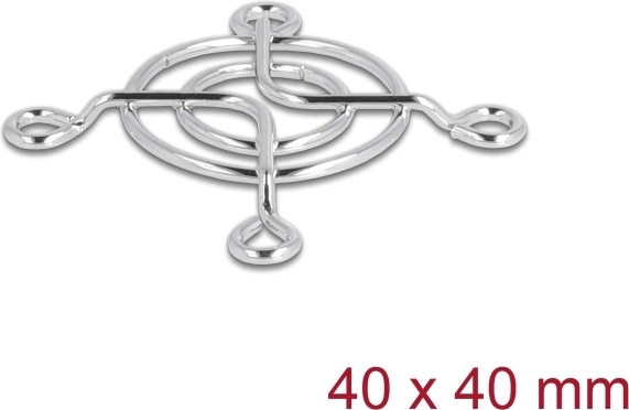Delock Lüftergitter 40 x 40 mm silber (67304)