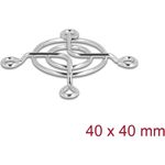Delock Lüftergitter 40 x 40 mm silber (67304)