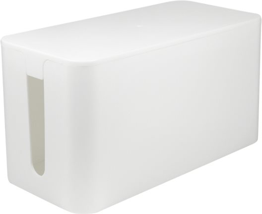 LogiLink Kabelbox "small size", Farbe: weiß Maße: (B)235 x (T)115 x (H)120 mm, Kunststoffbox, Kabel - 1 Stück (KAB0061)