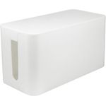 LogiLink Kabelbox "small size", Farbe: weiß Maße: (B)235 x (T)115 x (H)120 mm, Kunststoffbox, Kabel - 1 Stück (KAB0061)