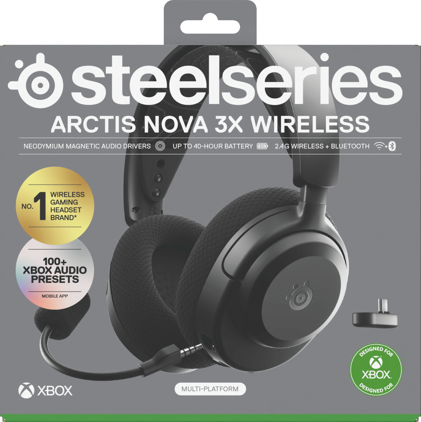 SteelSeries Arctis Nova 3X Wireless Headset für Xbox Stereo Schwarz
