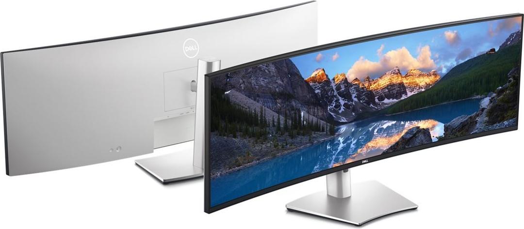 DELL UltraSharp U4924DW Curved Monitor 49" IPS Black 5120 x 1440 2xHDMI DisplayPort USB-C Schwarz/Silber