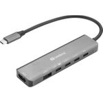 SANDBERG 6-in-1 MediaDock (136-77)