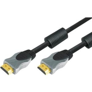 Professional High Speed HDMI Kabel mit Ethernet, High Quality, vergoldet, HDMI St. A / St. A, 10,0 m Hochwertiges Anschlusskabel zur Übertragung von digitalen Monitor- und TV-Signalen (49950110H)