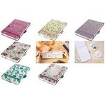 sigel Notizblock Jolie Beauty "Winter Linear Leaves", A6+ 110 x 158 mm, Dot-Lineatur, 100 g/qm weißes Papier, Hard - 1 Stück (JN358)