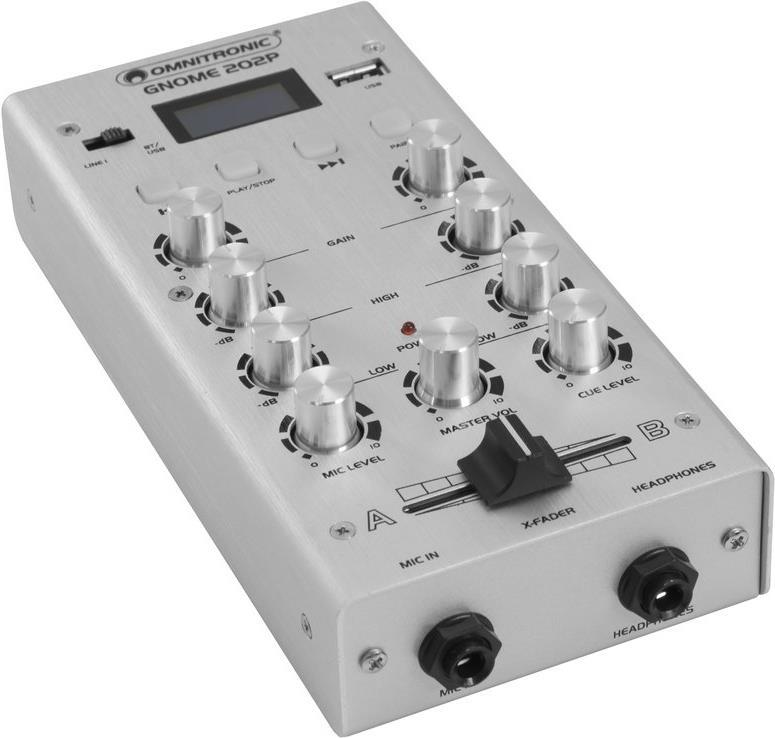 OMNITRONIC GNOME-202P Mini-Mixer silber (10006886)