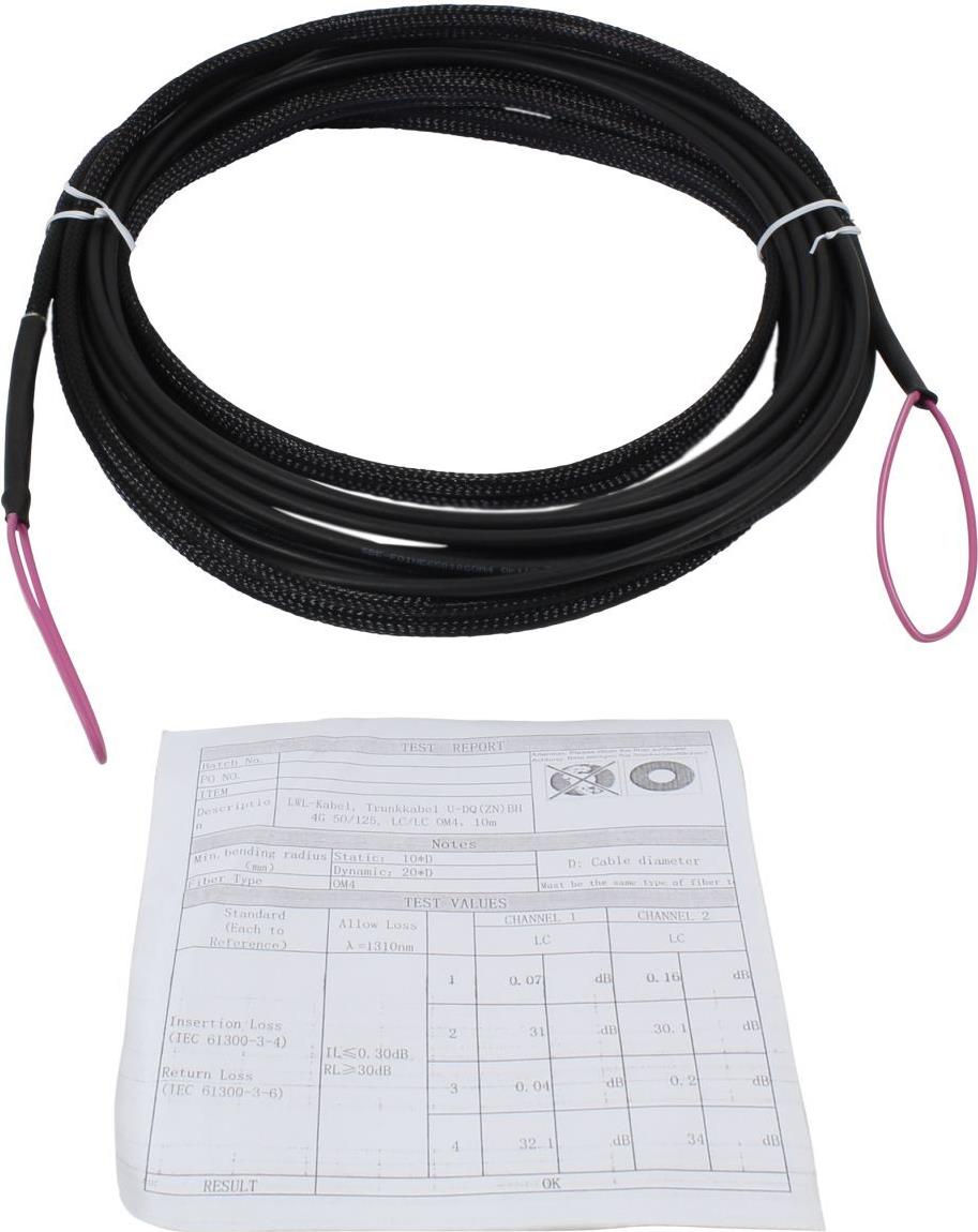 Synergy 21 S217074 Glasfaserkabel 50 m 8x LC U-DQ(ZN) BH OM4 Schwarz - Violett (S217074)