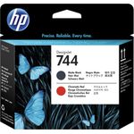 HP 744 Schwarz, Chromatic Red (F9J88A)