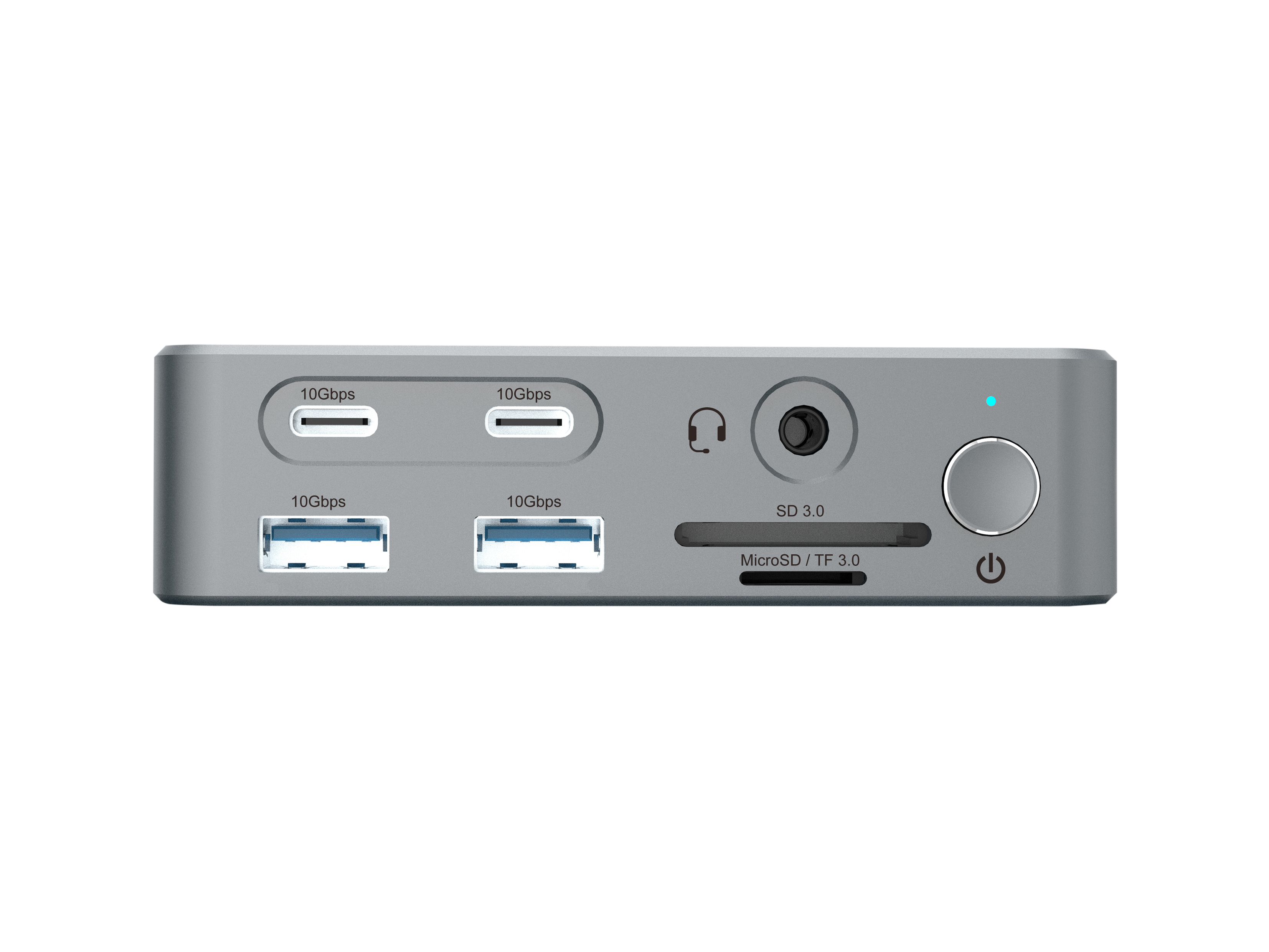 Conceptronic DONN25G 15-in-1 DisplayLink USB 3.2 Gen 2 Dockingstation Silber