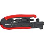 Knipex 97 40 20 SB Kompressionswerkzeug Geeignet für F-Stecker, BNC-Stecker, RCA-Stecker RG59, RG6, RG11