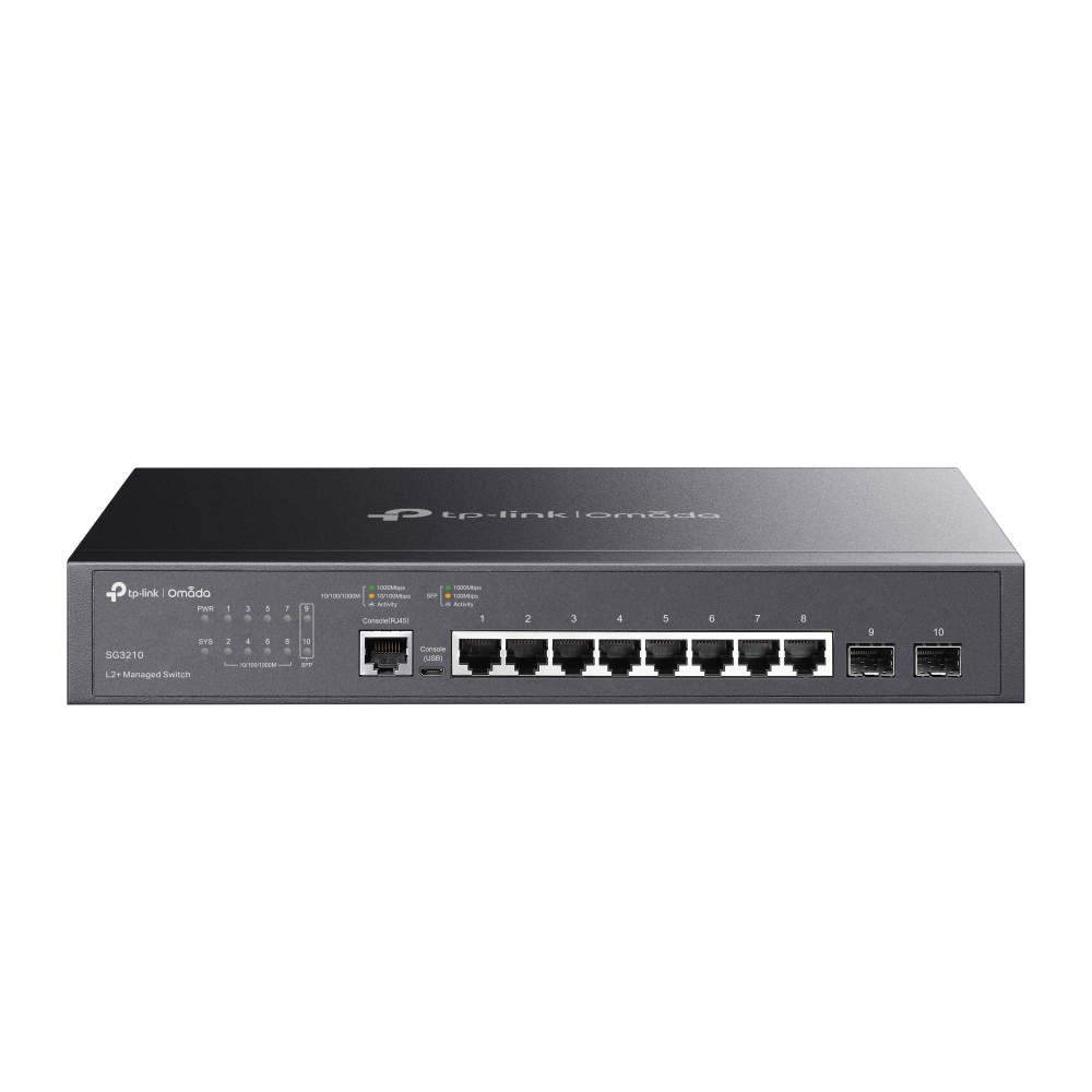 TP-Link JetStream SG3210 Managed L2 Switch 8-Port Gigabit Black