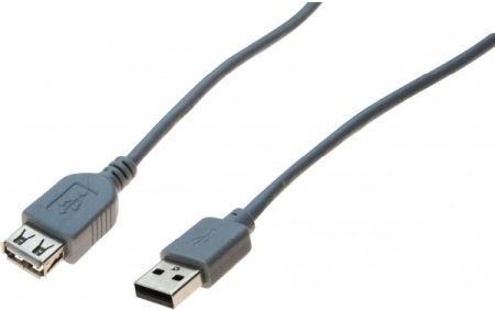 EXERTIS CONNECT USB 2.0 Verlängerungskabel, USB Stück A / USB Bu. A, 2,0 m USB-Kabel für Standardanw