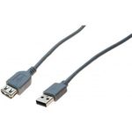 USB 2.0 Verlängerungskabel, USB St. A / USB Bu. A, 2,0 m USB-Kabel für Standardanwendungen (532508)