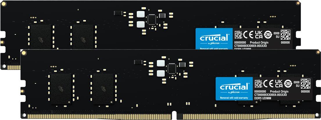 Crucial 16GB Kit DDR5-4800 (2x8GB) UDIMM CL40 (16Gbit) (CT2K8G48C40U5)