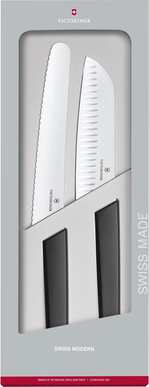 Victorinox Swiss Modern Messerset 6.9093.22G 2-teilig Schwarz
