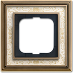 Busch-Jaeger 1754-0-4663. Produktfarbe: Bronze, Weiß, Material: Metall, Design: Schraubenlos (1754-0-4663)