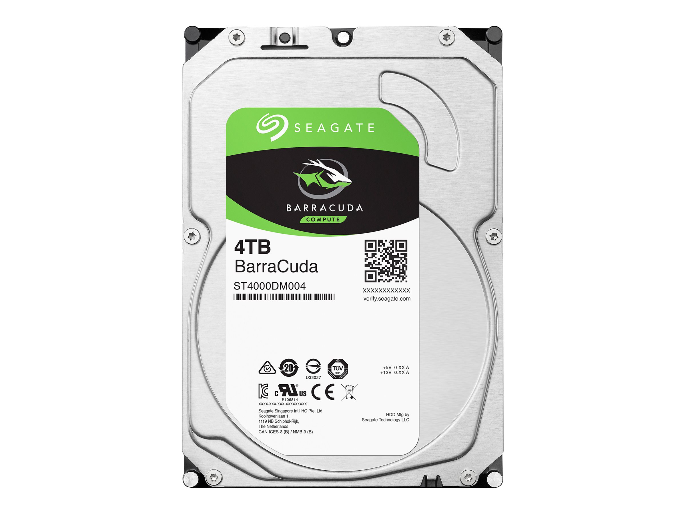 Seagate Barracuda ST4000DM004 Interne Festplatte 4 TB 3.5" SATA 6Gb/s 5400 rpm 256 MB Cache