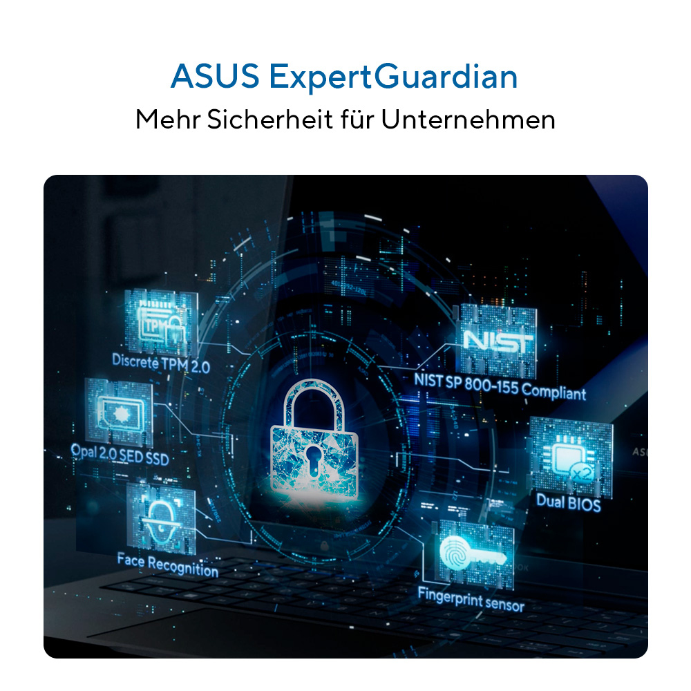 ASUS ExpertBook B5 B5405CCA-NZ0086X 14" Core Ultra 7 255H 16 GB RAM 1 TB SSD Schwarz