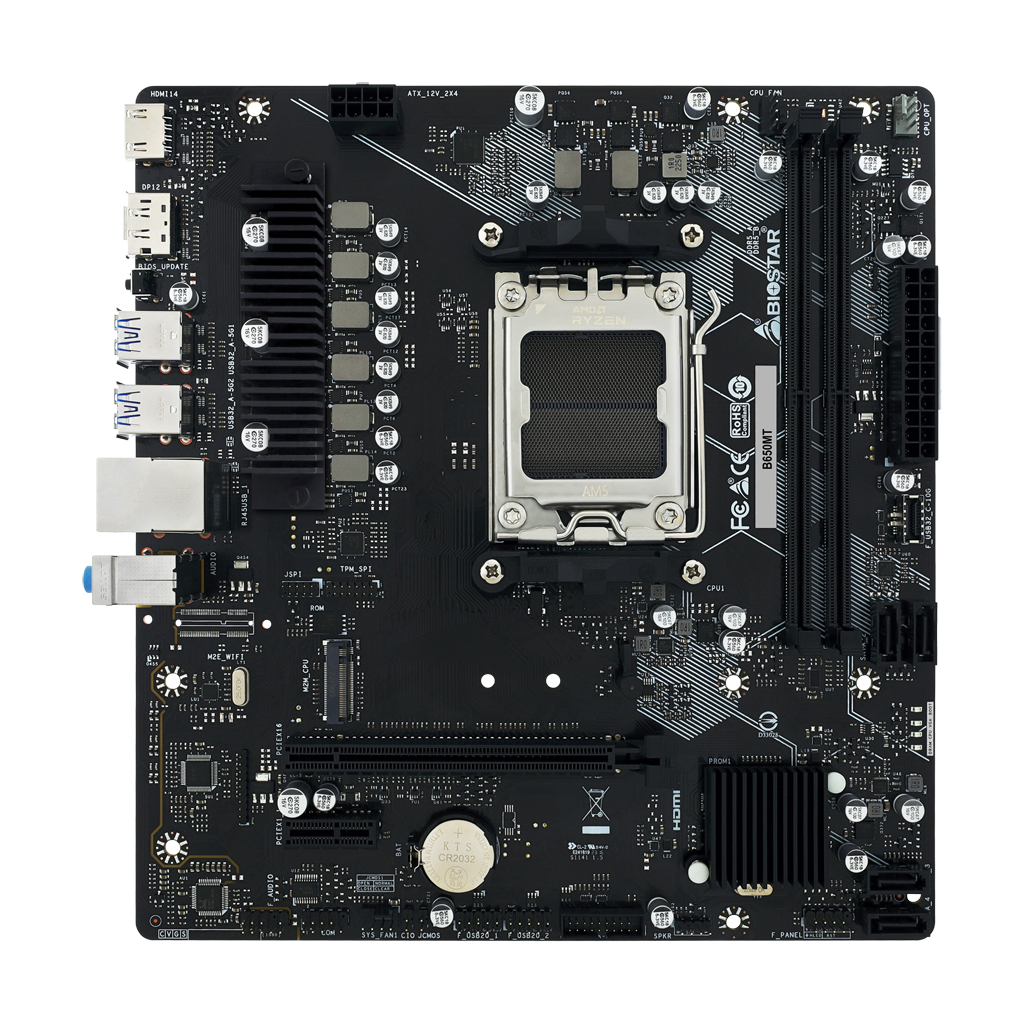 Biostar B650MT Mainboard AMD B650 Socket AM5 Micro ATX