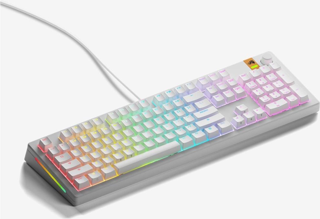 Glorious PC Gaming Race GMMK 3 HE 100% Custom Gaming-Tastatur - Pre-Built ISO DE Fox Switches (GLO-KB-GMMK3-100-PB-HE-W-WHT-DE)