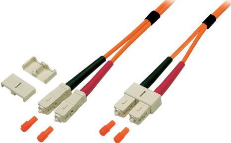 Duplex Jumper SC-SC 50/125µ, OM2, LSZH, orange, 3.0mm, 50m Hersteller: EFB-Elektronik (O6413.50)