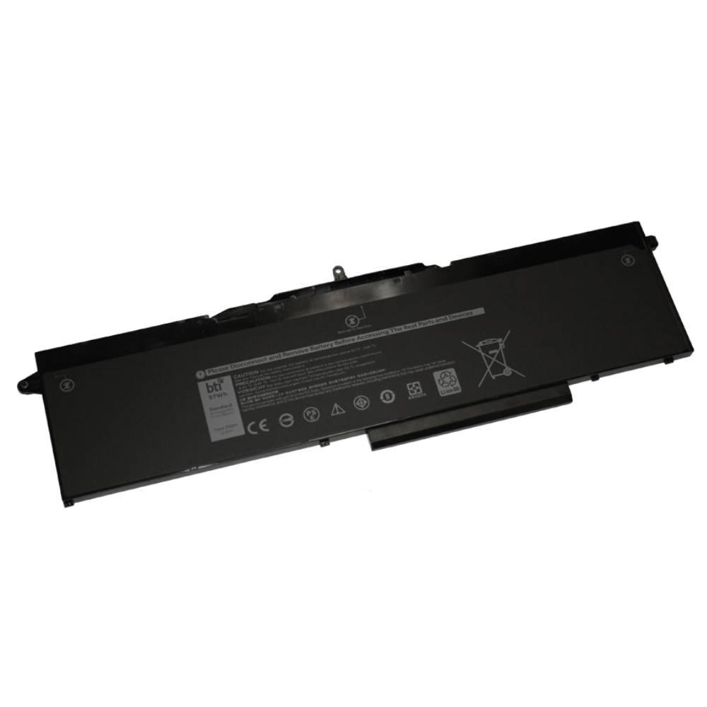 BTI Notebook-Akku für Dell Precision 7550 / 7750 453-BBCQ-BTI 11,4 V 95 Wh Schwarz