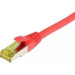 Patchkabel RJ45, CAT6A 500Mhz, 7,5m, rot, S-STP(S/FTP), TPE/LSZH(Ultraflex), AWG26, mitCat.7 Rohkabel, Synergy 21 (S217720)