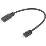 ACT USB Type-C? female to USB micro B 2.0 male adapter cable 0.2m (AC7464)