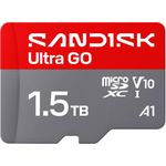 SanDisk Ultra GO microSDXC 1,5 TB UHS-I Speicherkarte 190 MB/s V10 A1 U1 C10