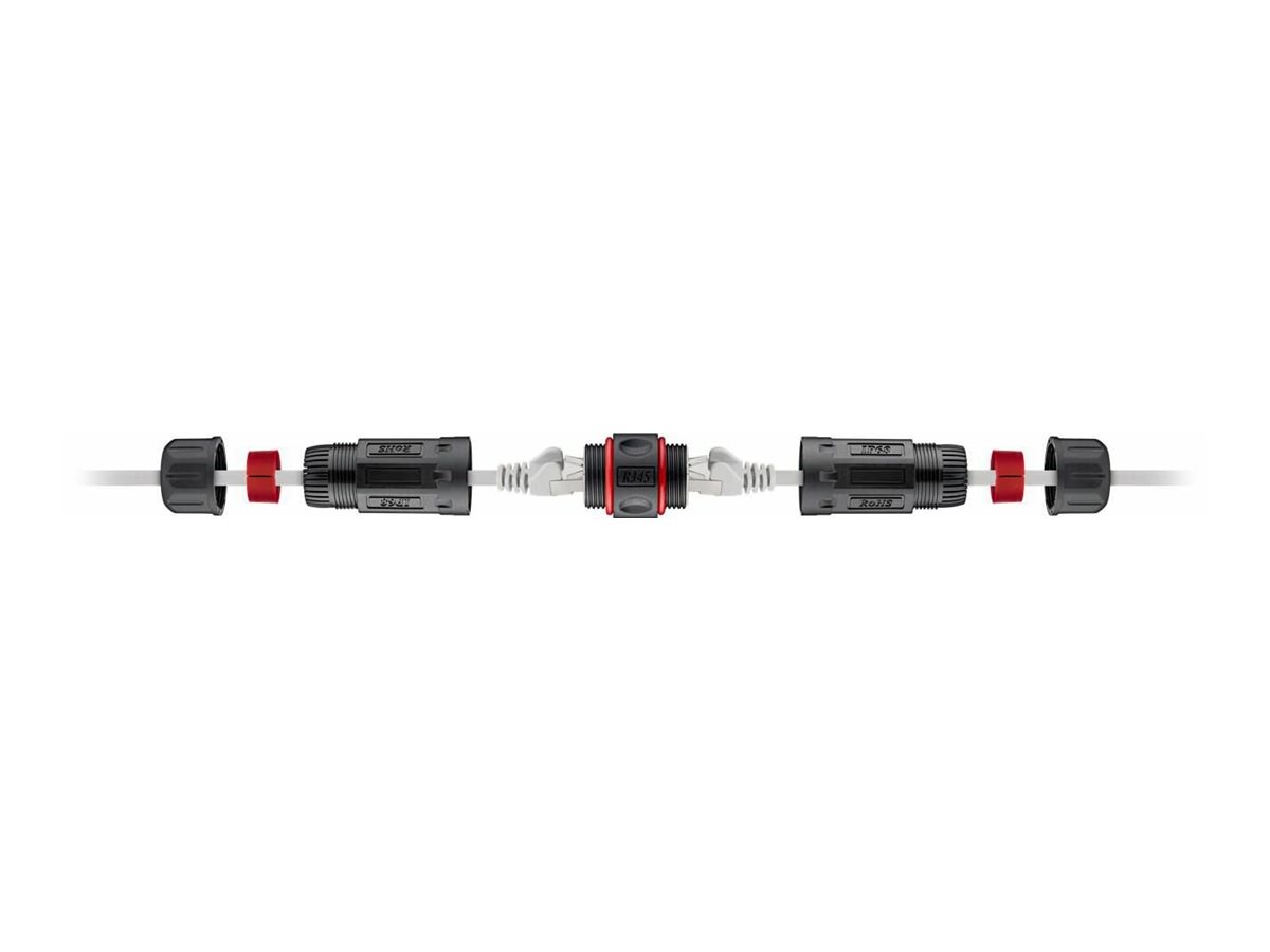 MicroConnect KON523 Netzwerkkoppler CAT 6 Schwarz
