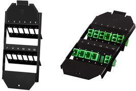 LogiLink Bodentankhalter, 6-fach, für 12 LWL-Adapter für 12 LC-Duplex oder 12 SC-Simplex Adapter, schwarz, - 1 Stück (NK4070)