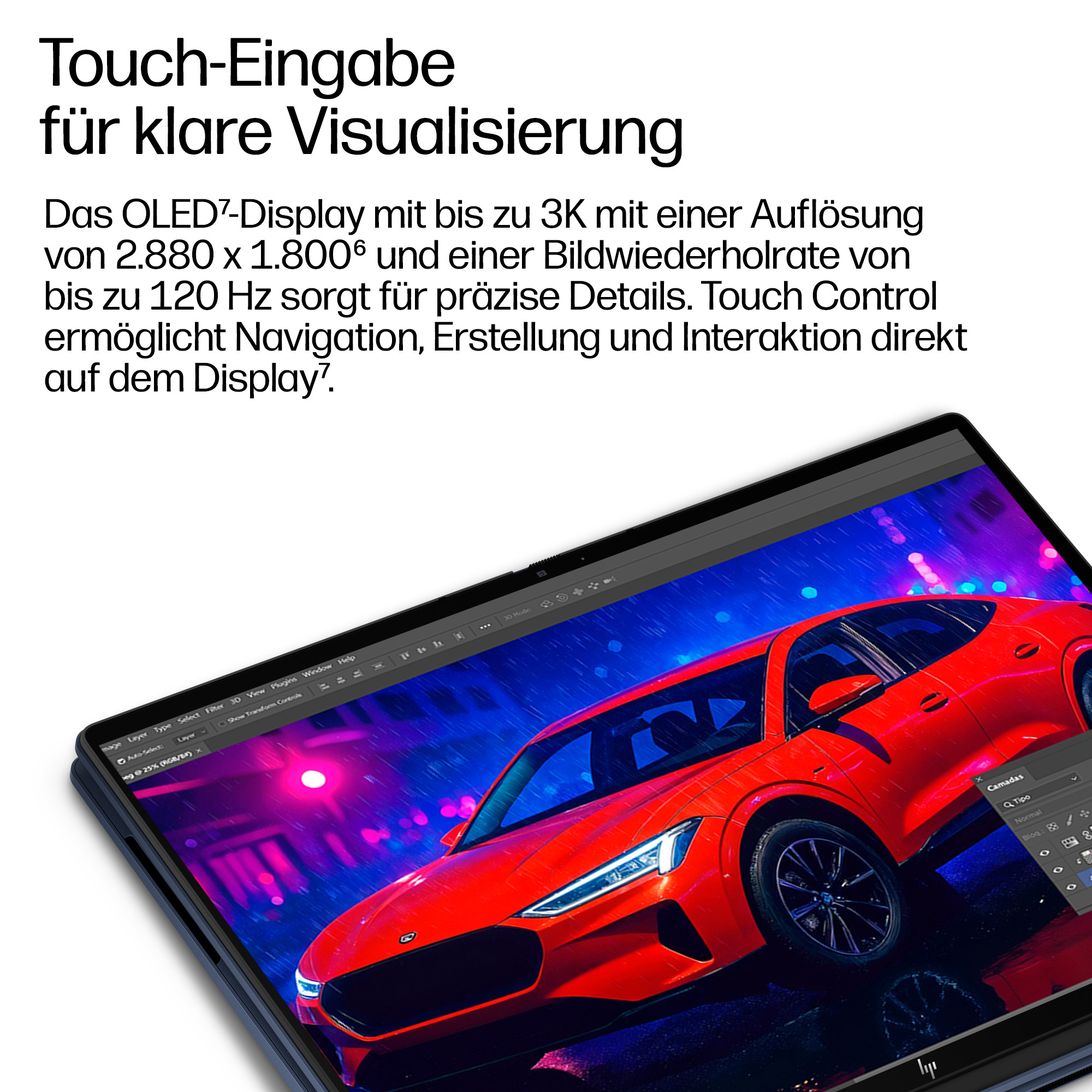 HP OmniBook X Flip 14-kc0192ng 14" OLED Touch 2.8K 120 Hz, AMD Ryzen AI 9 445, 32 GB RAM, 1 TB SSD, Windows 11, Atmospheric blue