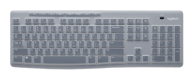 Logitech K270 Protective Cover Tastaturabdeckung Silikon Transparent