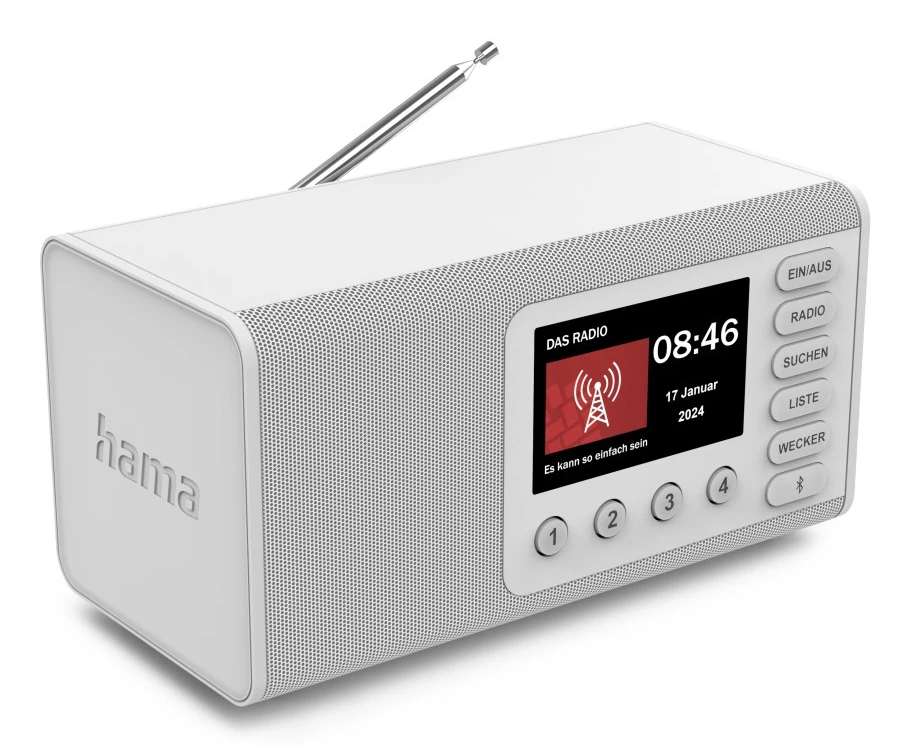 Hama Digitalradio DR1001 DAB/DAB+/FM Bluetooth 5 W Weiß