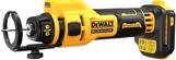 DEWALT DCE555N-XJ Akku-Trockenbaufräse 18 V - Akku-Technologie: 18 Volt XR Li-Ion Leerlaufdrehzahl: 26.000 min-1 Werkzeugaufnahme: 1/4" und 1/8" Gewicht (inkl. 2/5 Ah-Akku): 1,2/1,4 kg (DCE555N-XJ)