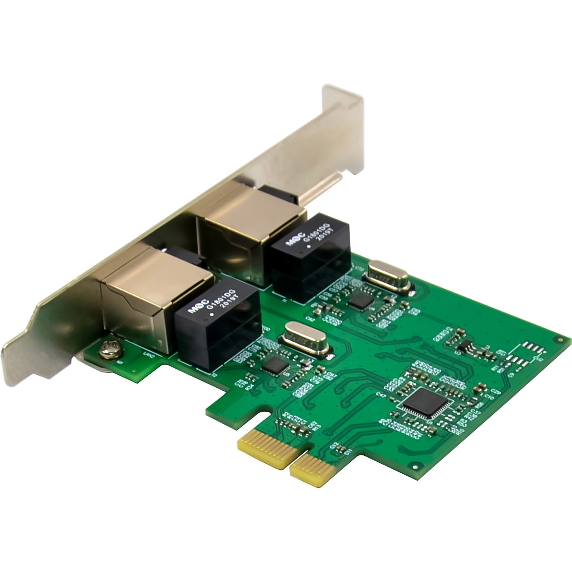 InLine 51128K Dual Gigabit Netzwerkkarte 2x RJ45 1000 Mbps PCIe x1