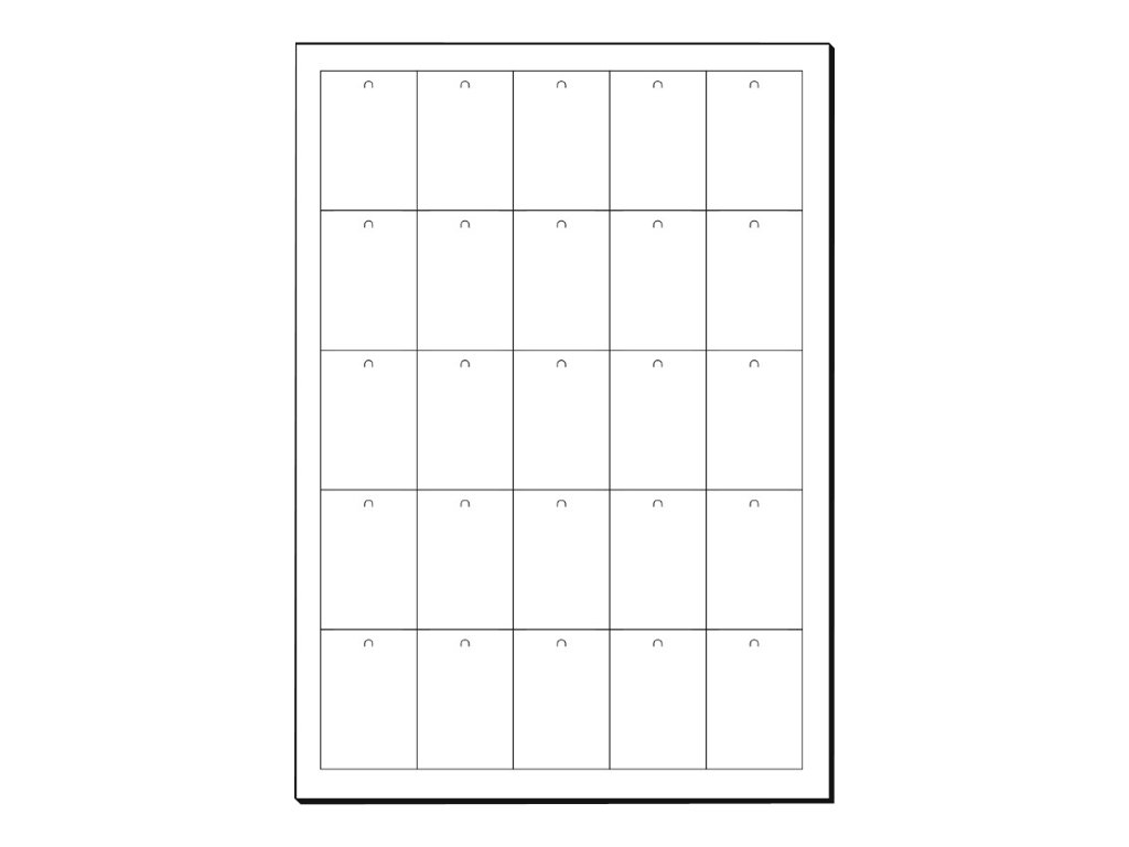 Sigel LP716 Hängeschilder 38 x 55 mm 200 g/m² Karton A4 Weiß