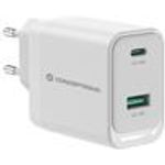 Conceptronic Ladegerät 2Port 45W 1xUSB-C 1xUSB-A weiß (ALTHEA20W45)