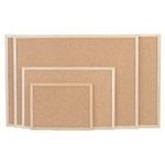 magnetoplan Korktafel mit Holzrahmen (B)1.000 x (H)600 mm aus hochwertigem Presskork, zum Anpinnen von Notizen (121924)