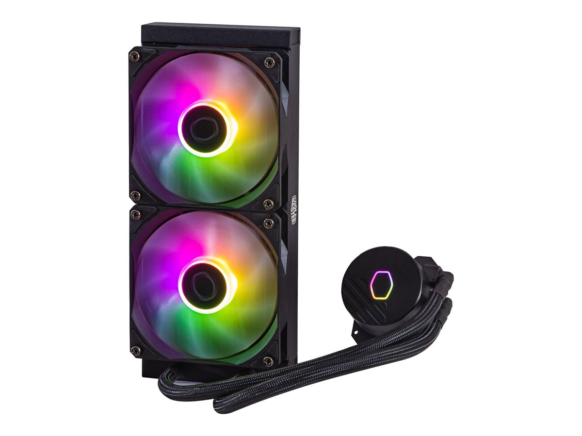 Cooler Master MasterLiquid Lite 240L Core ARGB Prozessor-Flüssigkeitskühlsystem Schwarz