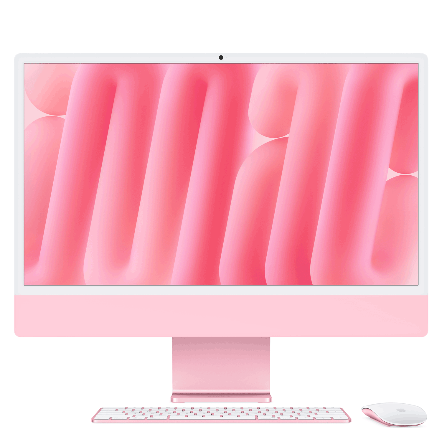 Apple 24-inch iMac with Retina 4.5K display: M4 chip with 10-core CPU and 10-core GPU, 16GB, 256GB SSD - Pink (MWV43D/A)