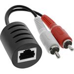 InLine 89003 2x RCA M / 3.5mm RJ45 Schwarz Kabelschnittstellen-/adapter (89003)