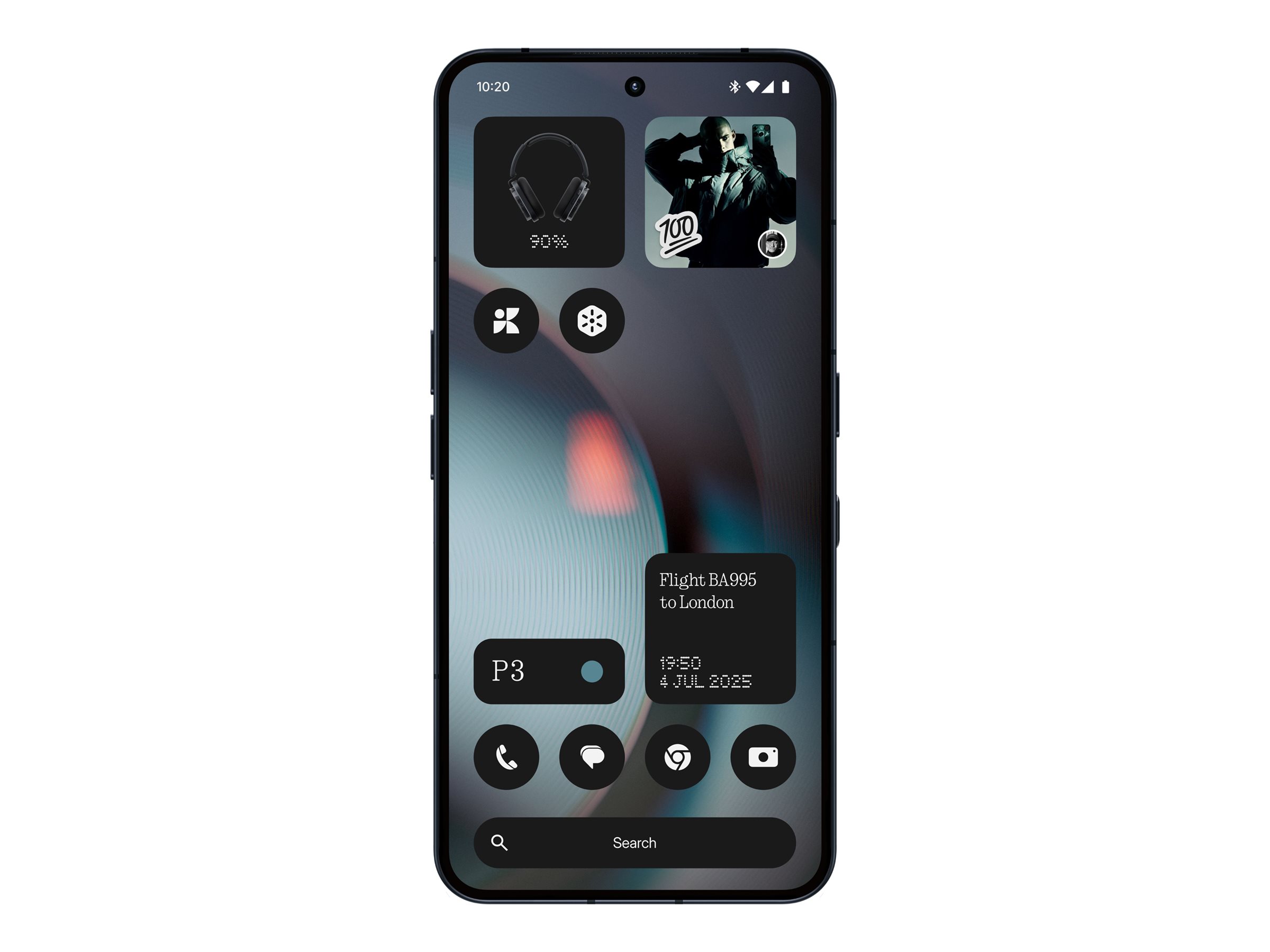 Nothing Phone (3) 5G Smartphone 6.67" AMOLED 16 GB RAM 512 GB Schwarz