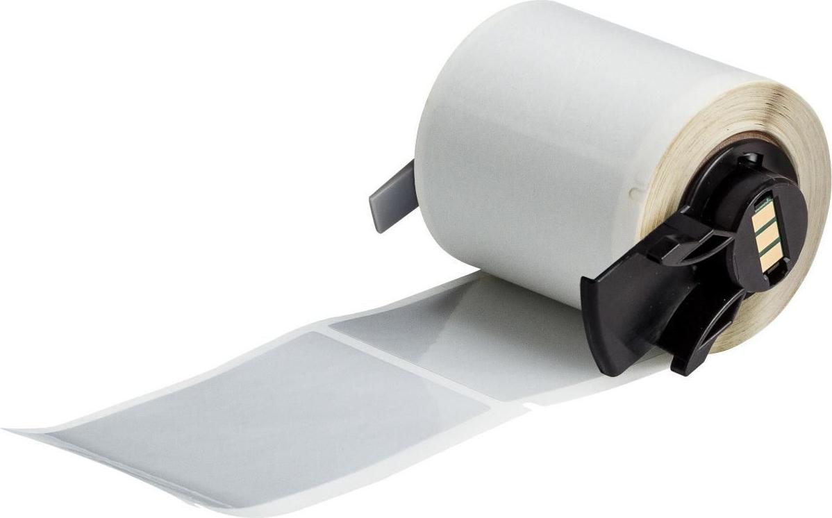 Brady, M6-37-435, Metallisierter Polyester, Silber, glänzend, 48.26 x 76.20 mm, permanent (100 E.) (173869)