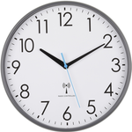 TFA Dostmann 60.3549.10 Funk Wanduhr 300 mm x 65 mm Grau (60.3549.10)