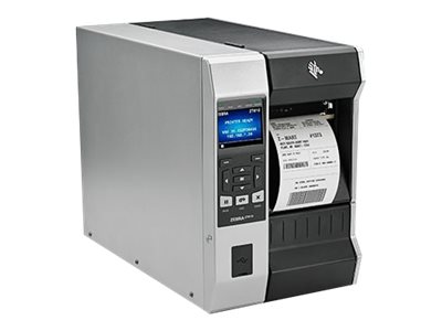 Zebra ZT610 Industriedrucker, 203 dpi, Peeler, Rewinder, Touchdisplay, Schwarz/Silber