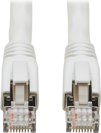 Tripp Lite N272-010-WH Cat8 25G/40G zertifiziertes hakenloses geschirmtes S/FTP-Ethernet-Kabel (RJ45 Stecker/Stecker) (N272-010-WH)