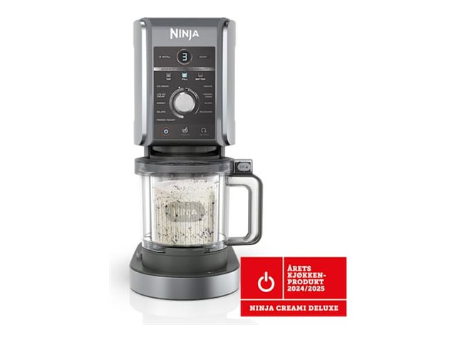 Ninja Creami Deluxe NC502EU Eismaschine mit 709 ml Eisbecher Schwarz/Silber