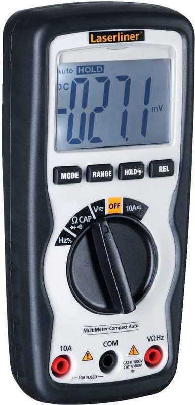 LASERLINER Hand-Multimeter digital MultiMeter-Compact Auto CAT IV 600 V Anzeige (Counts): 4000 (083.034A)